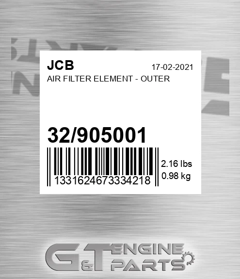 32/905001 Air Filter Element - Outer