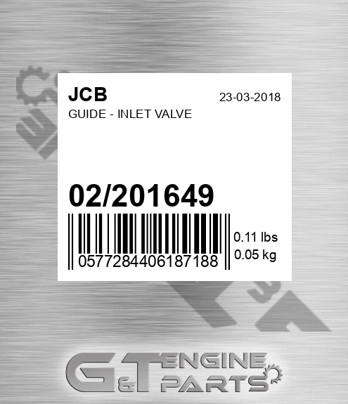 02/201649 Guide - Inlet Valve