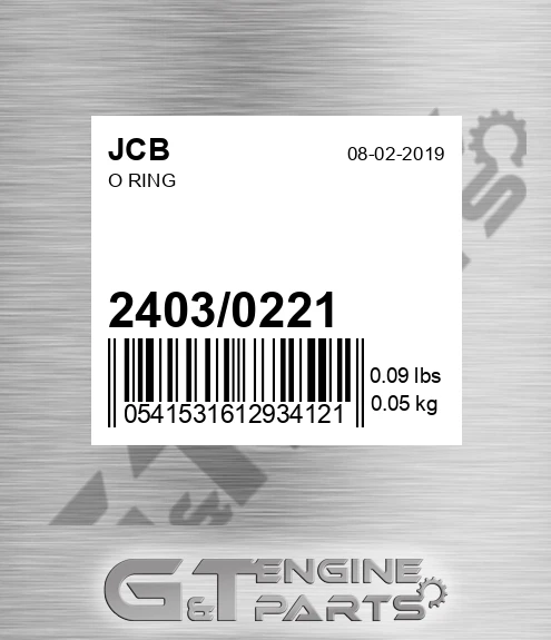 2403/0221 O Ring