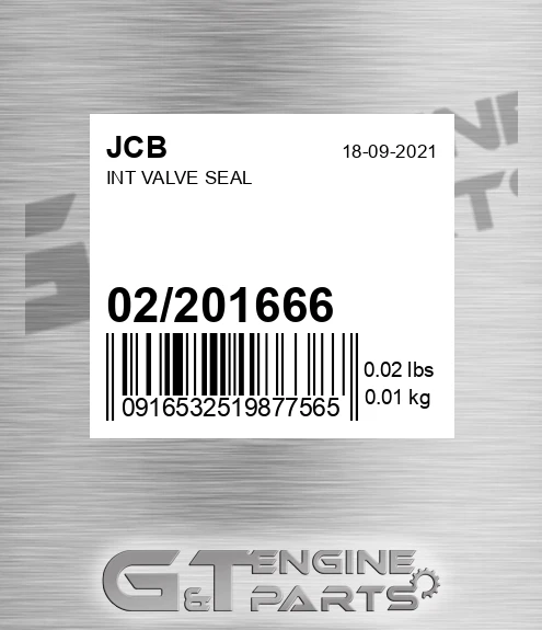02/201666 Int Valve Seal