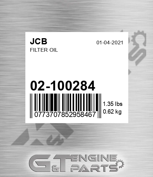 02/100284 Filter Oil