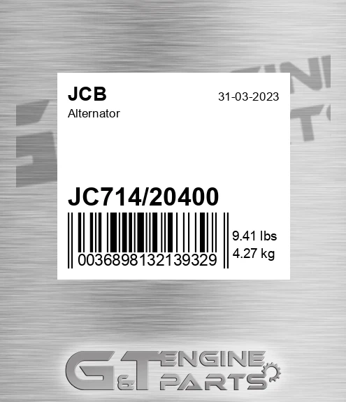 JC714-20400 Alternator