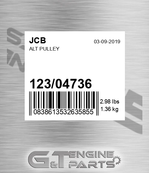 123/04736 Alt Pulley
