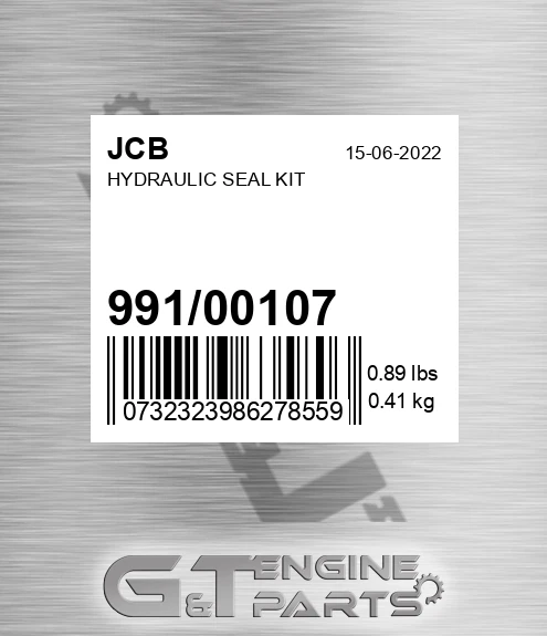991/00107 Hydraulic Seal Kit