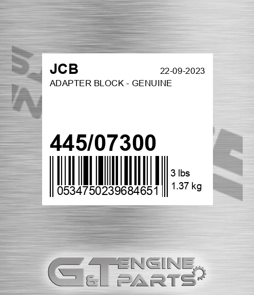 445/07300 Adapter Block - Genuine