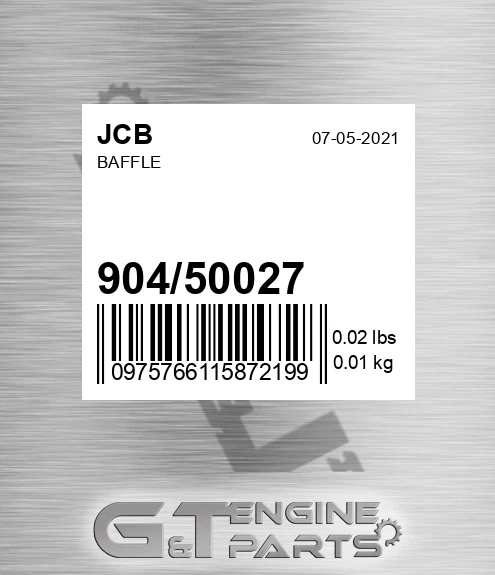 904/50027 Baffle