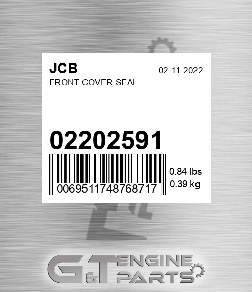 02/202591 Front Cover Seal