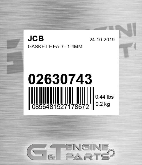 02/630743 Gasket Head - 1.4mm