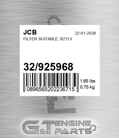 32/925968 Filter Suitable 3i2113