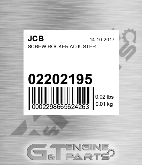 02/202195 Screw Rocker Adjuster