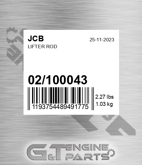 02/100043 Lifter Rod