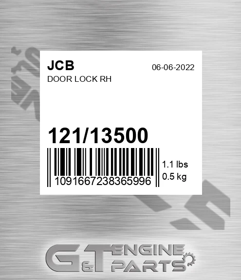 121/13500 Door Lock Rh
