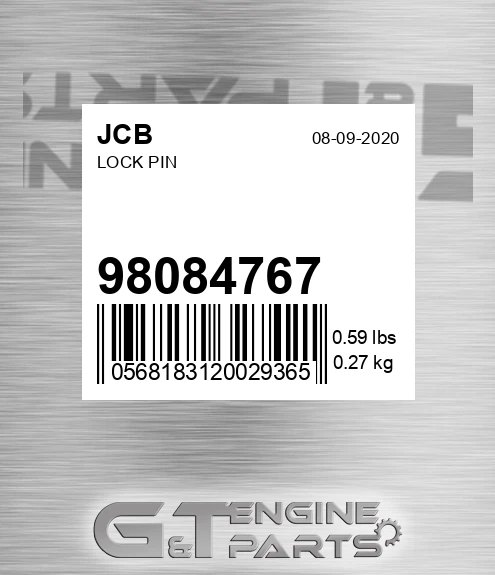 980/84767 Lock Pin