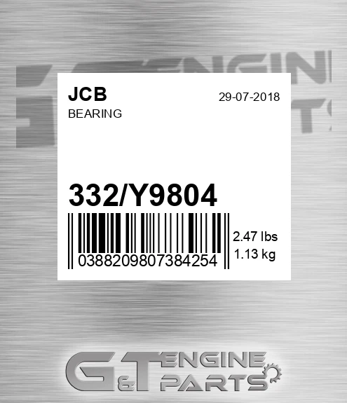 332/Y9804 Bearing