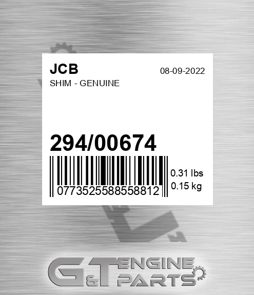 294/00674 Shim - Genuine