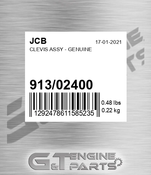 913/02400 Clevis Assy - Genuine
