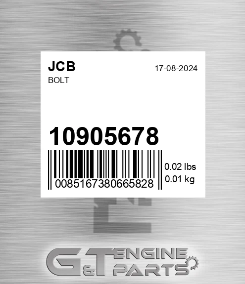 10/905678 Bolt