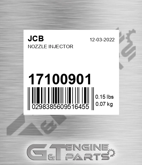17/100901 Nozzle Injector