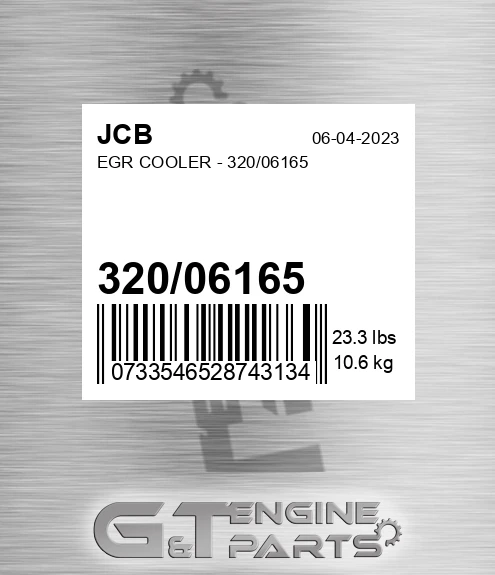 320/06165 Egr Cooler - 320/06165