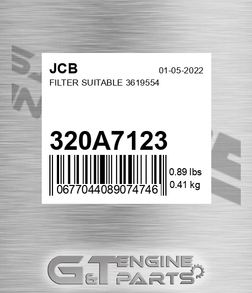 320/A7123 Filter Suitable 3619554