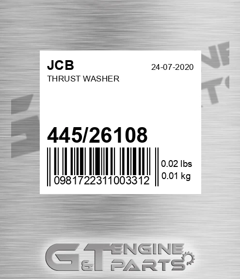 445/26108 Thrust Washer