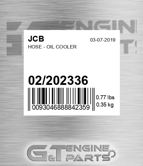 02/202336 Hose - Oil Cooler