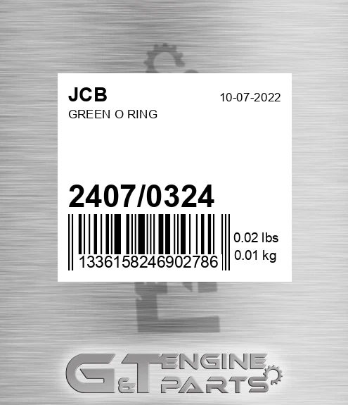2407/0324 Green O Ring
