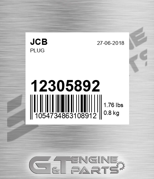 123/05892 Plug