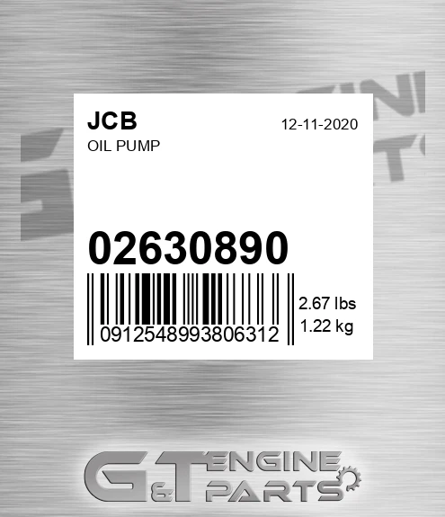 02/630890 Oil Pump