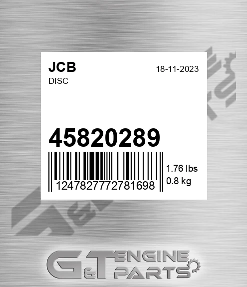 458/20289 Disc