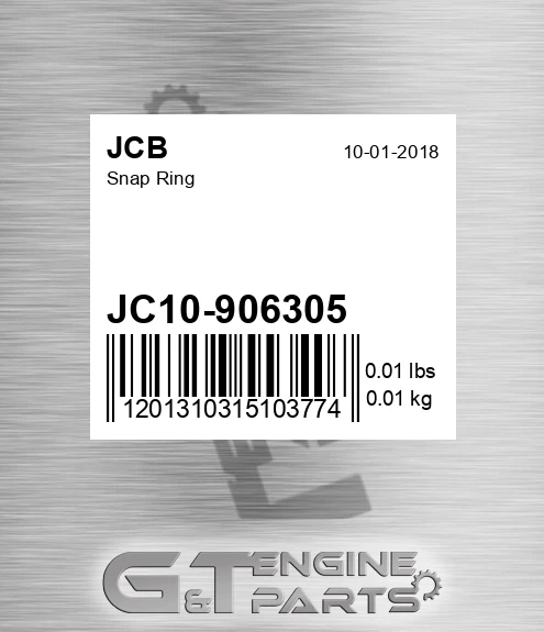 JC10/906305 Snap Ring for JCB
