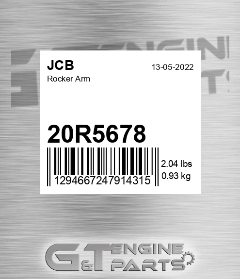 20R5678 Rocker Arm for JCB