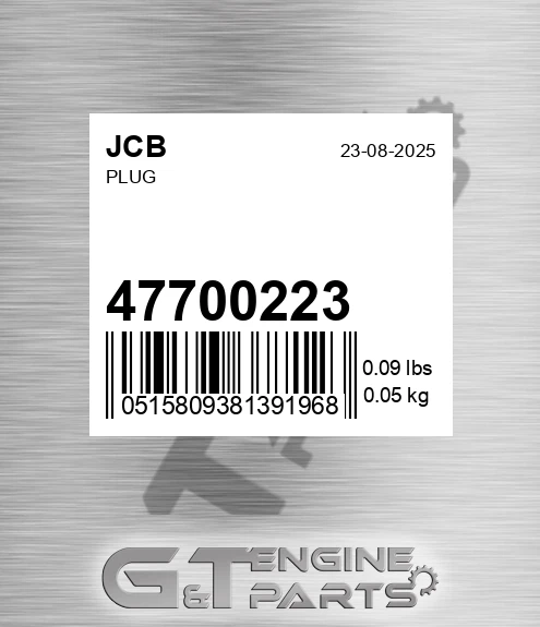 477/00223 Plug