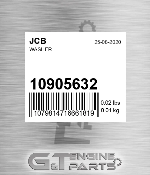 10/905632 Washer