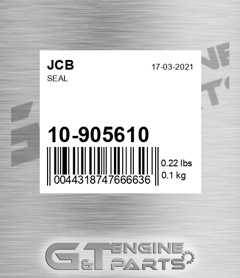 10/905610 Seal