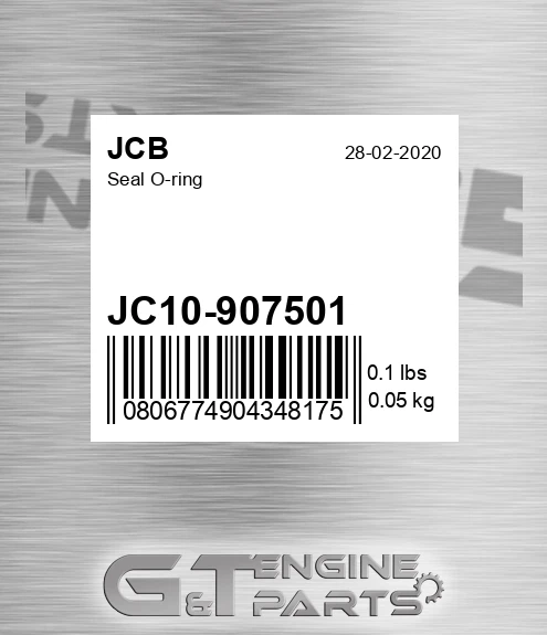 JC10/907501 Seal O-ring