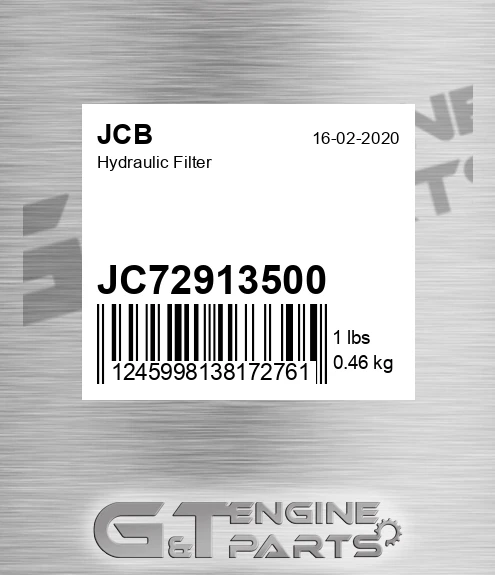 JC72-913500 Hydraulic Filter for JCB