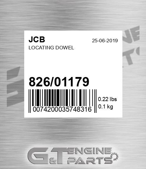 826/01179 Locating Dowel