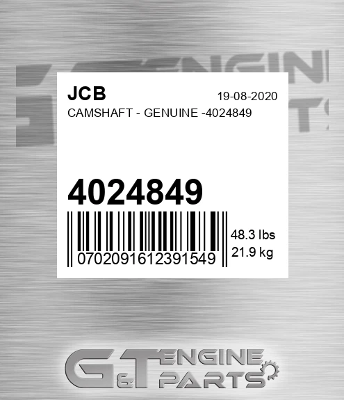 4024849 Camshaft - Genuine -