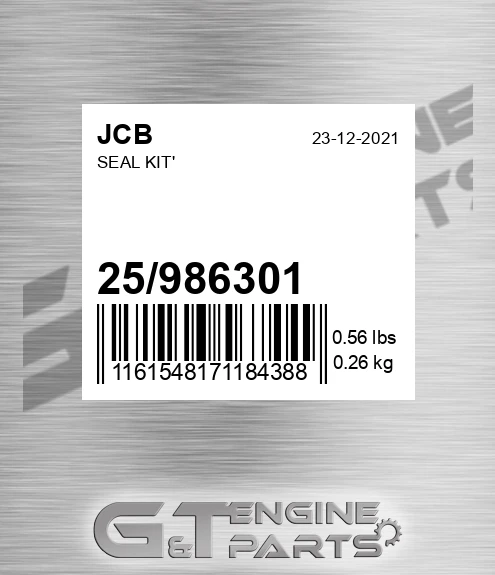 25/986301 Seal Kit'