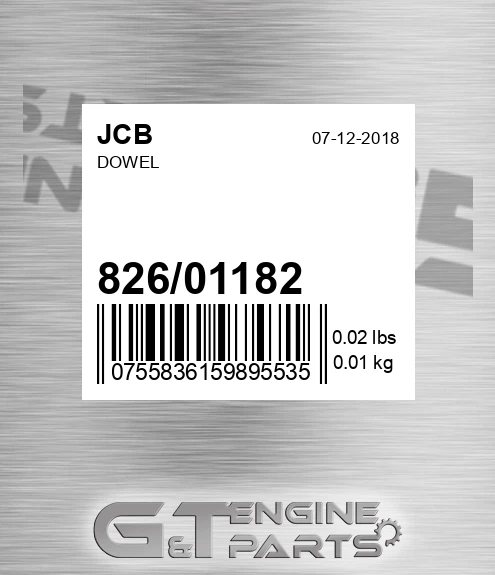 826/01182 Dowel