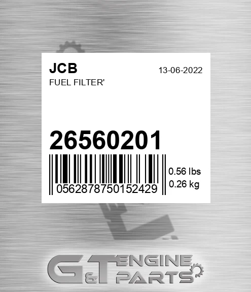 26560201 Fuel Filter'