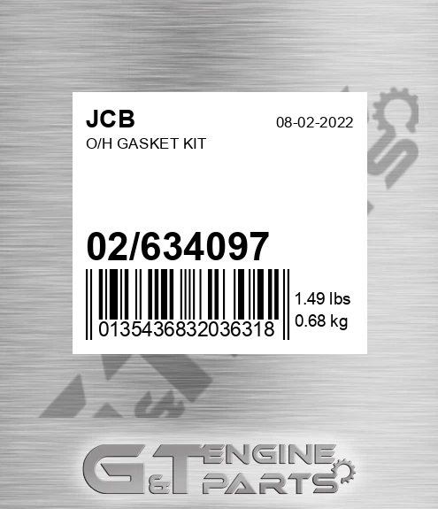 02/634097 O/h Gasket Kit