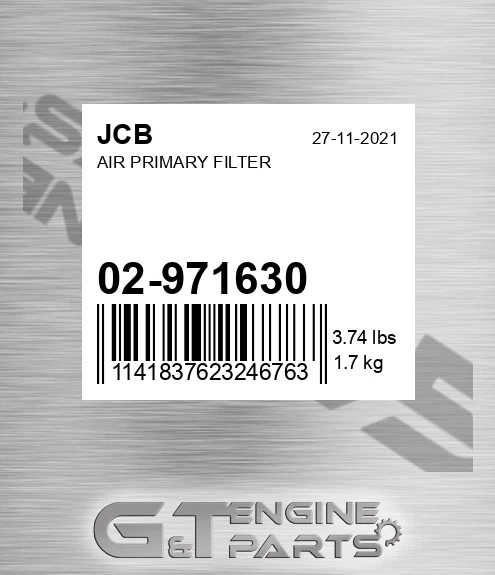 02/971630 Air Primary Filter