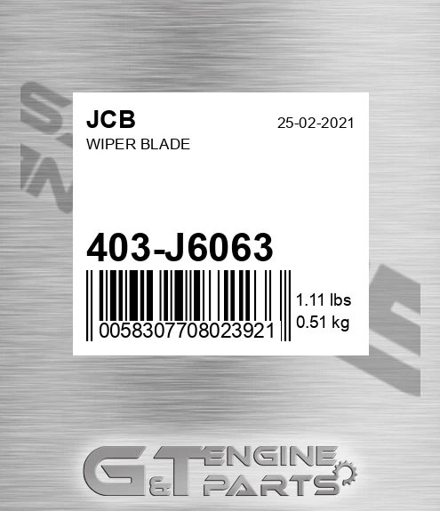 403/J6063 Wiper Blade