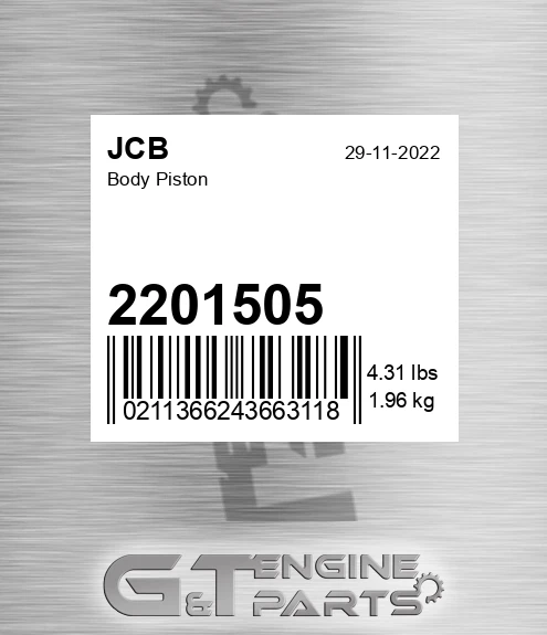 2201505 Body Piston