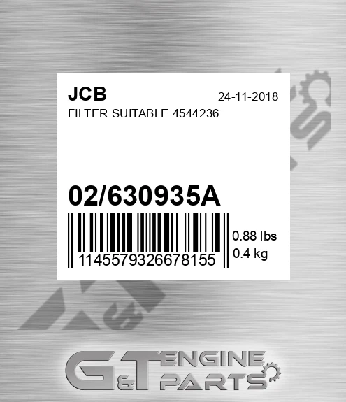 02/630935A Filter Suitable 4544236