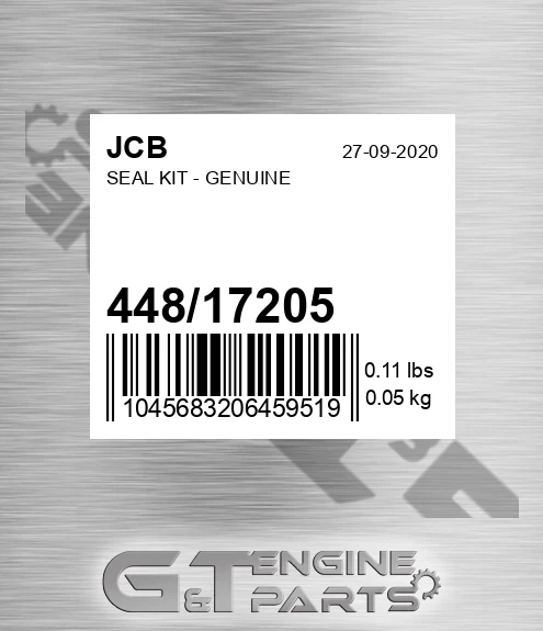 448/17205 Seal Kit - Genuine