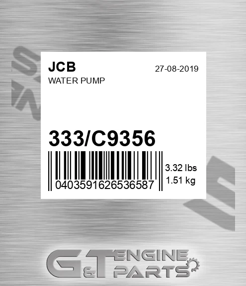 333/C9356 Water Pump