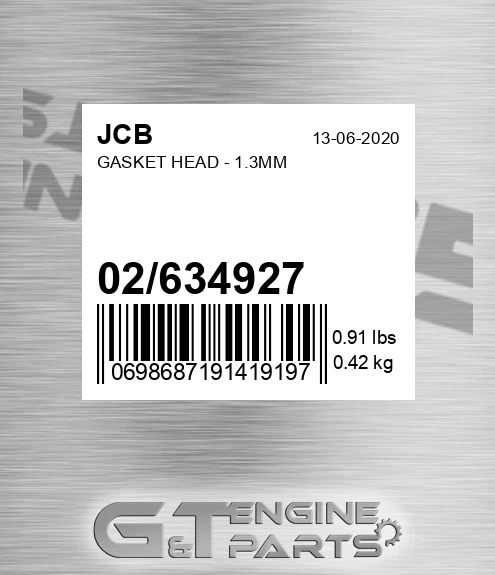 02/634927 Gasket Head - 1.3mm
